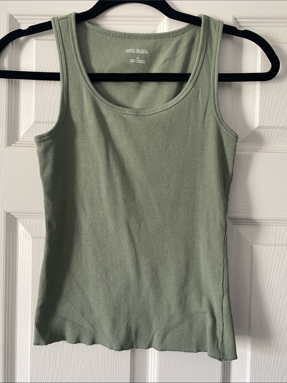 wild fable Light Sage Ribbed Tank Top